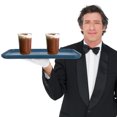 thumbnail image 4 of Raindrops 2Pcs Dark Blue Rectangular Non Slip Plastic Trays for Home Serving Use, 4 of 6