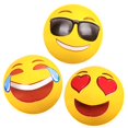 thumbnail image 1 of Coconut Float Emoji Beach Ball 12 Pack - 18 Inch Inflatable Beach Balls - Great for Summer Parties & Swim Events, 1 of 3