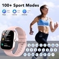 thumbnail image 4 of Montre Intelligente pour Android et iPhone, Montre Intelligente Étanche IP68 pour Femmes et Hommes avec Plus de 100 Modes Sportifs, Traqueur de Mise en Forme de 1,91 Po, Montre Intelligente avec Appel Bluetooth (Répondre/faire des Appels), pour Cadeau Pink, 4 of 5
