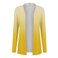 thumbnail image 4 of Yuyuzo Long Cardigan for Women Gradient Color Open Front Draped Tops Fall Winter Casual Cardigan, 4 of 5