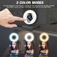thumbnail image 4 of Live Stream Web Camera Full HD 1080P LED Fill Light 30FPS Webcam with Mics Autofocus USB Computer PC Camera, 4 of 8