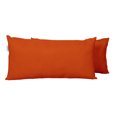thumbnail image 2 of Vargottam Indoor/Outdoor Polyester Fabric Lumbar Pillow With Insert, All-Weather Waterproof Decorative Throw Pillow for Patio Furniture-Set of 2 - Orange, 2 of 7