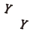 thumbnail image 1 of relayinert Durable And Rustproof Metal House Number Plaque Impeccable Door Decoration Easy To Install Metal Letters House Numbers B17--Y 2Set, 1 of 6