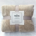 thumbnail image 1 of Agiferg Soft Warm Plaid Fleece Bed Blanket Large Mesh Flannel Blankets Thick Breathable, 1 of 3