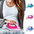 thumbnail image 1 of Steam Iron for Clothes - 2200W Fast Even Heat, Nonstick Soleplate, Anti-Drip & Spray Mist for Wrinkles, 1 of 9