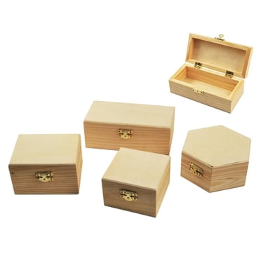 Boîtes en Bois Assorties: 3.5"-6"