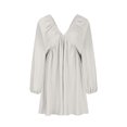 thumbnail image 1 of Gspmoly Robe pour Femmes, Robe à Col en V pour Femmes à Manches Longues Longueur Genou, Robe Aguichant Rétro Ample, Robes d'Été pour Femmes jusqu'à 60 % de Rabais, 1 of 5