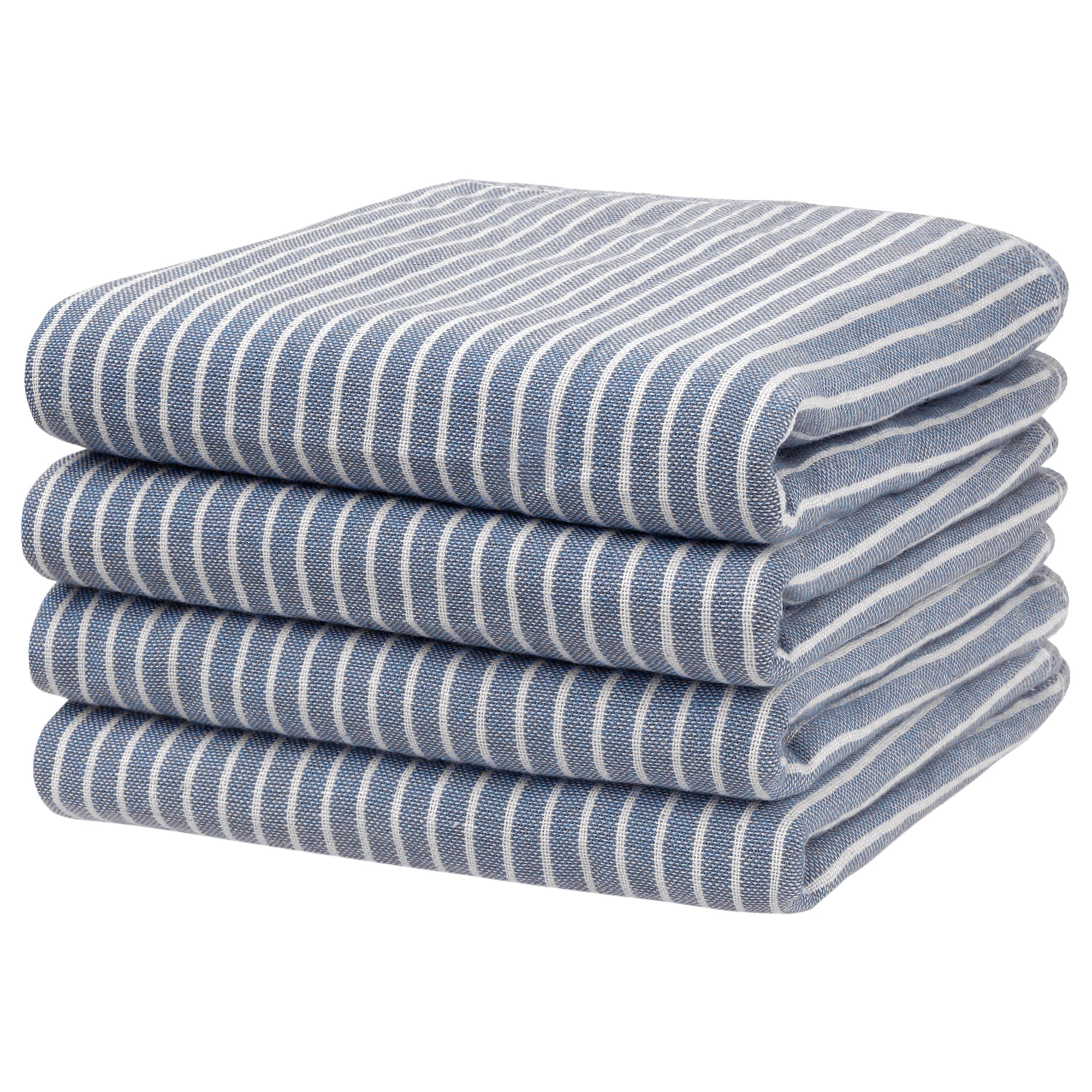 REGALWOVEN 100% Cotton Bathroom Hand Towels Absorbent Quick Drying Towel Sets for Gym, Spa, Hotel, 14" x 30" Blue 4