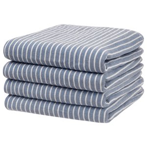 REGALWOVEN 100% Cotton Bathroom Hand Towels Absorbent Quick Drying Towel Sets for Gym, Spa, Hotel, 14" x 30" Blue 4