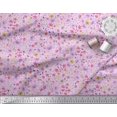 thumbnail image 2 of Soimoi Crepe Silk Fabric Leaves,Butterfly & Flower Print Sewing Fabric Yard 42 Inch Wide, 2 of 3