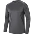 thumbnail image 1 of fatyb T-Shirts à Manches Longues à Séchage Rapide pour Hommes Vêtements d'Entraînement Légers Hauts Athlétiques pour Course Randonnée, 1 of 2