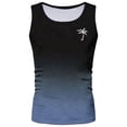 thumbnail image 2 of Men's Athletic Tops Workout Sleeveless Gradient Shirts Fitness Training Beach Outdoor Exercise Performance Activewear, 2 of 3