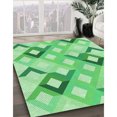 thumbnail image 3 of Ahgly Company Machine Washable Indoor Rectangle Transitional Jade Green Area Rugs, 8' x 12', 3 of 7
