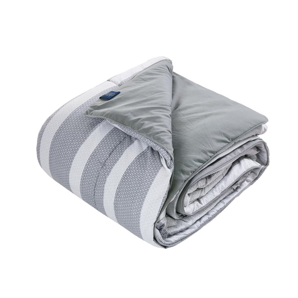 Chaps Couverture régulière en polaire de flanelle douce et soyeuse Gris King