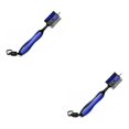 thumbnail image 3 of QualitChoice Double-Sided for Golf Club Cleaning Brush Reusable Stain Maintenance Tool with Groove Outside Training Accessories Blue 2Set, 3 of 6