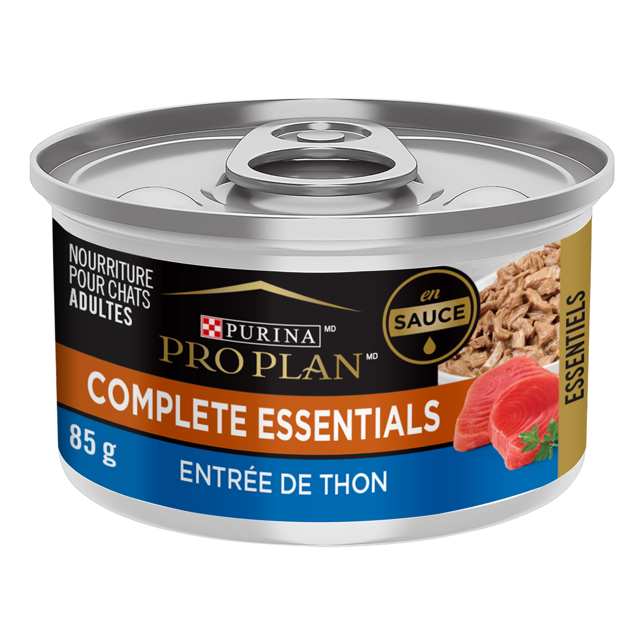 Purina Pro Plan Complete Essentials Entrée de Thon en Sauce, Nourriture Humide pour Chats 85 g