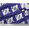 thumbnail image 3 of Soimoi Cotton Voile Fabric Fish Block Decor Fabric Printed Yard 42 Inch Wide, 3 of 3