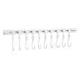 thumbnail image 1 of Multifunctional Slide Rail Hook Kitchen Utensil Hanging Rack Wall Mounted Hanger Space Saving Utensil Holder With 10 Hooks Sticky Wall Hooks Screw in Wall Hooks Suction Shower Soap Holder with Hooks, 1 of 5