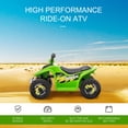thumbnail image 4 of Aosom Kids Ride on ATV, 6V Battery Powered Quad Car for 18-36 Months, Green, 4 of 10