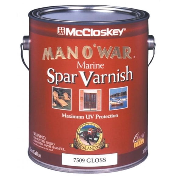 Valspar Brand 1 Gallon Gloss Man Oft. War Marine Spar Varnish Low VOC - Pack of 2