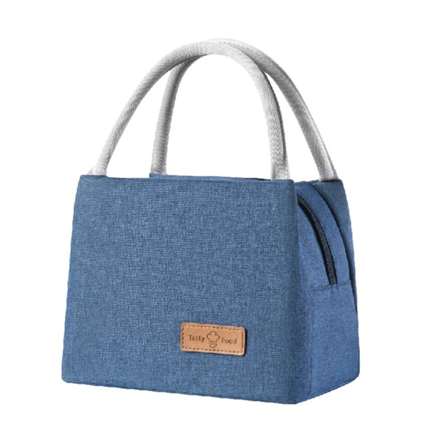 ZheElen Sac à Lunch avec Sac Bento Isolé « Confiance » Conçu pour Grande Capacité Petit+bleu 1 Ensemble