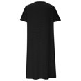 thumbnail image 4 of Mgmyaa Robe d'Été Décontractée pour Femme à Manches Courtes, Midi à Boutons, Robe de Plage, de Voyage et de Vacances, 4 of 6