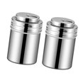 thumbnail image 3 of 2Pcs Salt and Pepper Shaker Stainless Steel Spice Jar Rotatable Salt Jar Household Pepper Canister, 3 of 7