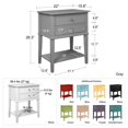 thumbnail image 5 of Ameriwood Home Table d'Appoint Franklin avec 2 Tiroirs en Bleu Marine, 5 of 5