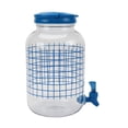 thumbnail image 3 of Mainstays Blue Checker Acrylic Beverage Dispenser, 4.54 L, 1 Pack, 3 of 8