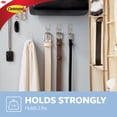 thumbnail image 2 of Command Wire Toggle Hooks, Clear, Medium, 2 Wall Hooks, Damage-Free Hanging, 2 of 4