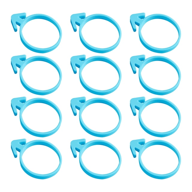 Birdeem 12 Pcs Anneau de Fixation en Silicone pour Sac de Tuyau