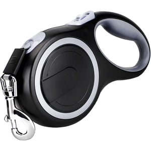 26Ft Retractable Dog Leash, Heavy Duty Great Leash for Dog up to 110 lbs, Anti-Slip Rubberized Handle, One-Handed Brake, Strong Nylon Tape, Tangle Free