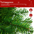 thumbnail image 2 of Alupssuc 5.5ft Prelit Artificial Slim Pencil Christmas Tree with 160 Warm White Lights, 420 Branch Tips and Foldable Stand, 2 of 7