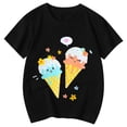 thumbnail image 4 of HNMKIU T-Shirt à Manches Courtes Imprimé Mignon pour Filles à Col Rond pour Enfants T-Shirt Graphique Haut pour l'Été Confortable pour Tous les Jours Tenue Active Stylée pour Filles, 4 of 4