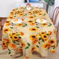 thumbnail image 2 of Modern Oval Tablecloth for Oval Table Waterproof Table Cloths for Dining Room Indoor Outdoor Home Decorative Table Cloth-60x84in, 2 of 5