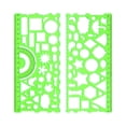 thumbnail image 3 of Bowayaoa Ensemble de Règles Géométriques Multifonctions pour Dessin, Mesure et Dessin Artistique, Outil de Règle Flexible Transformable pour Étudiants, Trousse Polyvalente de Rapporteur et de Pochoir pour un Design Créatif, 3 of 6