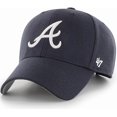 thumbnail image 2 of 47 Atlanta Braves Juke MVP Adjustable Hat - Navy-Road, 2 of 4