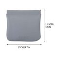 thumbnail image 1 of Petite Trousse de Maquillage pour Femmes en Cuir à Fermeture Automatique, Sac de Rangement Portable pour Rouges à Lèvres avec Doublure en Poils d'Agneau et Feuille Élastique en Fer Électroplaquée, 1 of 2
