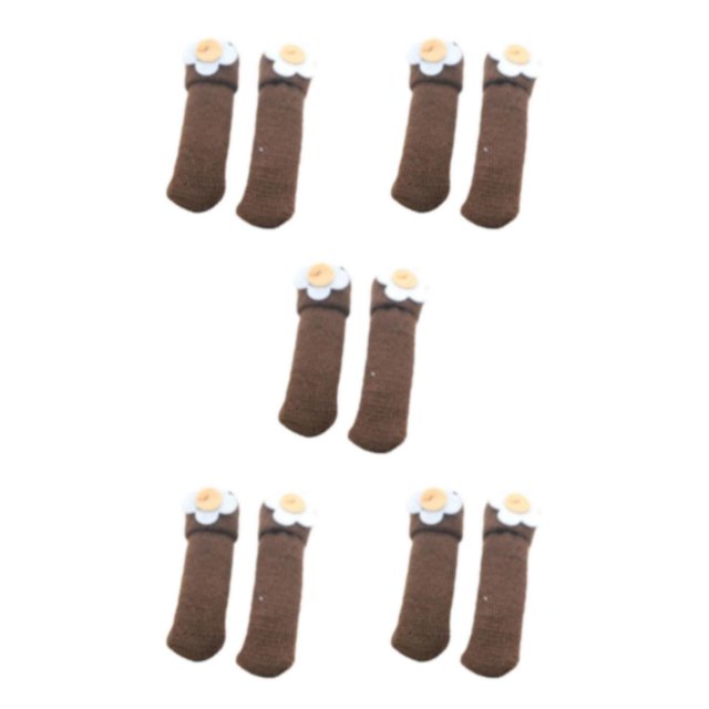 Redempat 24pcs/set Knitted Chair Leg Socks Reliable Protection For Furniture Non Slip Furniture Pads Caps Set Polyester Premium style 3 5Set