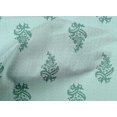 thumbnail image 4 of oneOone Cotton Cambric Fabric Leaves & Floral Block Printed Fabric 1 Yard 56 Inch Wide, 4 of 4