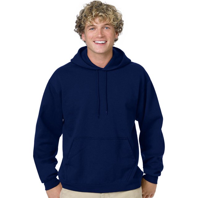 Hanes Mens ComfortBlend EcoSmart Pullover Hoodie Sweatshirt, 3XL, Deep Navy
