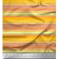 thumbnail image 1 of Soimoi Modal Satin Fabric Stripe,Heart & Dot Texture Printed Craft Fabric by The Yard 42 Inch Wide, 1 of 3