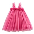 thumbnail image 1 of Robes Sans Manches en Tulle à Fleurs pour Tout-Petites Filles, Fête, Jeu de Rôle, Robe de Danse, Robe Fille, Taille 4-5T, 1 of 4