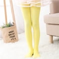 thumbnail image 2 of MIASHUI Girls Dance Ballet Tights Seamless Stretchy Leggings Comfortable Fit Pants,Yellow,2-4 Years, 2 of 4