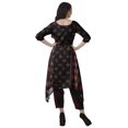 thumbnail image 4 of Moomaya Printed Traditional Clothing Womens Asymmetric Kurti Kurta With Pant Set, 4 of 6