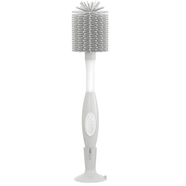 Brosse à biberon doux au toucher de Dr. Brown's, gris