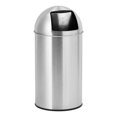 thumbnail image 1 of 1 Stainless Steel Sliding Door Ball Lid Trash Can, 1 of 9