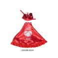 thumbnail image 2 of RKSTN Polyester Statue Valentines's Easter Gooses Outfits Gooses Statue Valentines's Day Dress Patio Gooses Outfits Hat Set For 23Inch Statue Patio Garden Decoration, 2 of 8