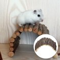 thumbnail image 2 of Spptty Hamster Ladder, Wooden Arch Bridge Hamster Ladder Rabbit Small Animals Pet Cage Accessories,Pet Arch Bridge, 2 of 8