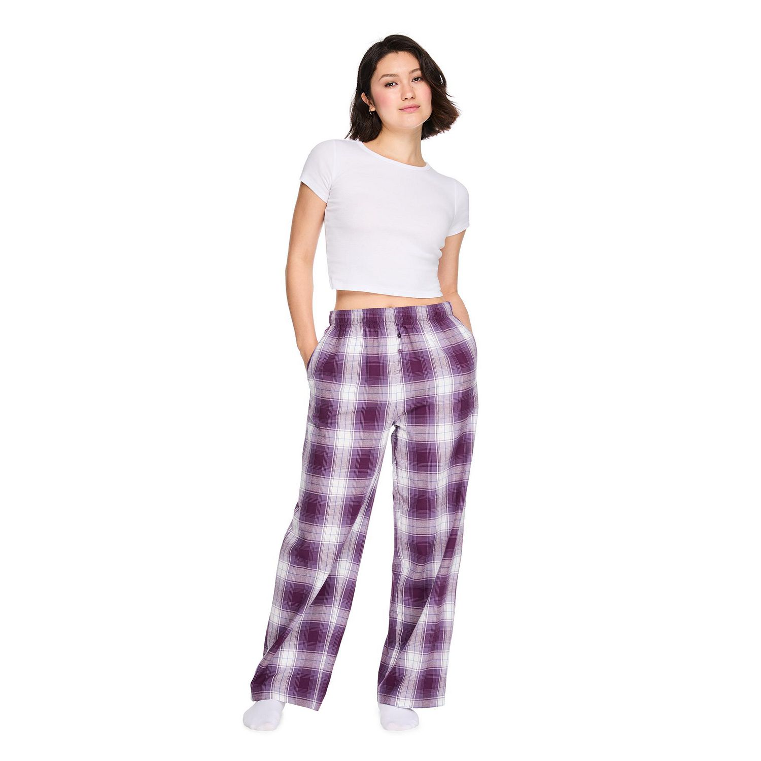 Caleçon boxeur de nuit en twill No Boundaries pour femmes